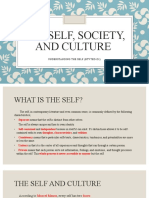 Understanding The Self The Selfsociety and Culture