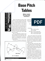 Base Pitch Tables