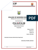 Report On FujiFilm by Maheen Ali Shah