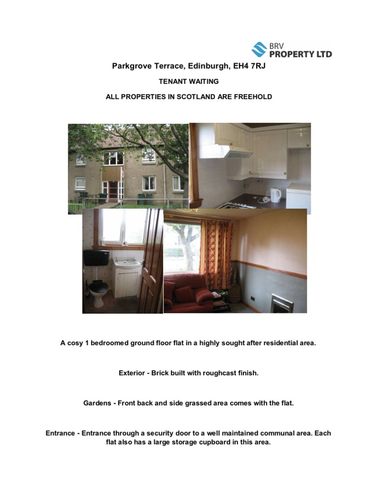 Parkgrove Terrace, Edinburgh PDF