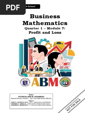 Business Mathematics Module 7 Profit and Loss