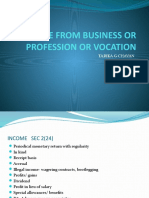 Income From Business or Profession or Vocation by Tarika