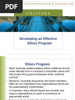 Week 8 Developing An Effective Ethics Program