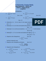 Assignment - Module 3 - Integral Calculus
