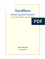 Muslim Argument On Ayodhya (Arun Shourie)