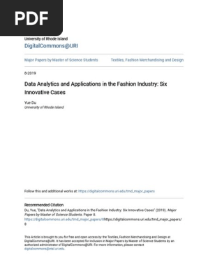 Data Analytics and Applications in the Fashion Industry_ Six Inno