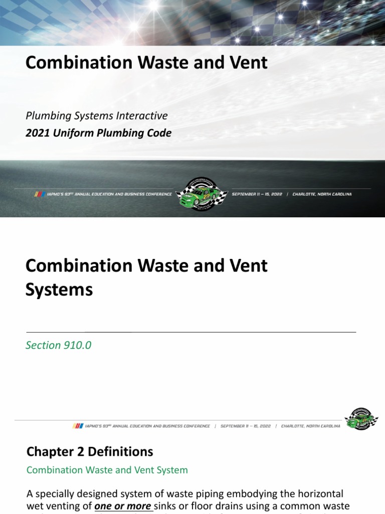 Combination Waste and Vent Plumbing Systems Interactive PDF Plumbing Building Engineering