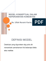 Model Konseptual Dalam Keperawatan Komunitas-ULFAH