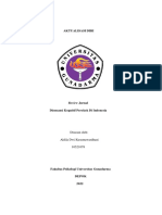 Review Jurnal Disonansi Kognitif Perokok Aktif Di Indonesia