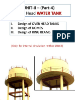 UNIT-II - (Part-4) OVERHEAD TANKS + DOMES + RING BEAMS