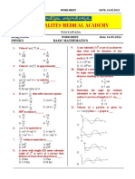 Sri Gosalites - GIFT-Physics - Worksheet - 14.05.22