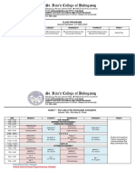 To Finalize Class Programs 2nd Semester SY 2022 2023