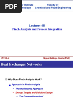 Lecture-III Basics of Pinch Analysis