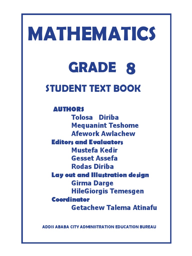 Grade 8 Math Textbook | PDF | Numbers | Triangle