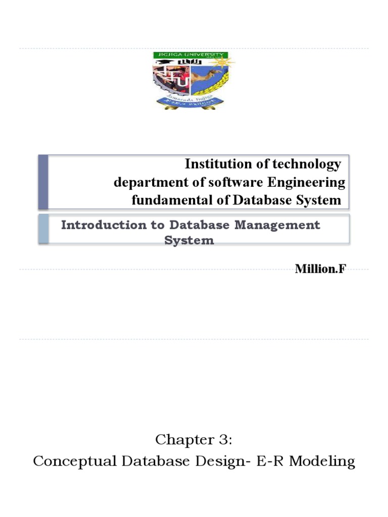 Conceptual Database Design Using the E-R Model | PDF | Databases | Peer ...