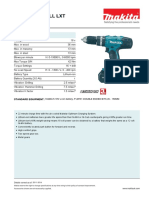 18V Combi Drill LXT: Product Information