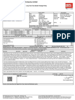 Long Term Two Wheeler Package Policy: Certificate of Insurance Cum Policy Schedule