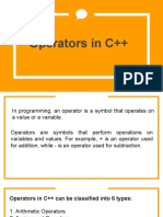 Chapter 3 - Operators in C++