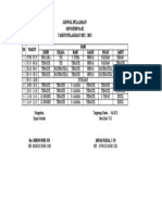 Jadwal Pelajaran 6c 2022