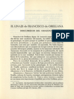 EL LINAJE DE FRANCISCO DE ORELLANA Por Miguel Muñoz de San Pedro