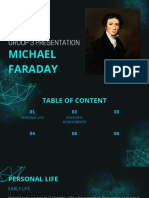 Group 3 Presentation Michael Faraday and His Contributions in The Field of Elctricity and Electromagnetism