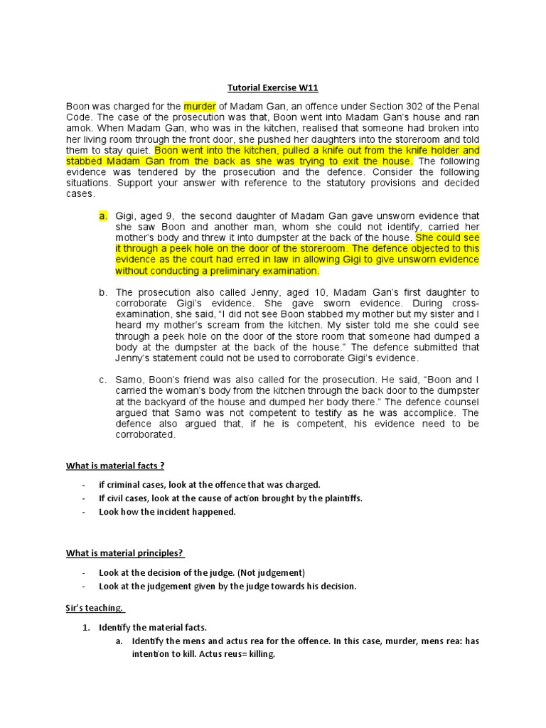 Legal Analysis of Murder Case Evidence | PDF | Witness | Evidence (Law)