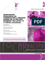 Intervención Psicológica en Cyberbullying e Ideación Suicida en La Pre-Post Pandemia Por Covid-19