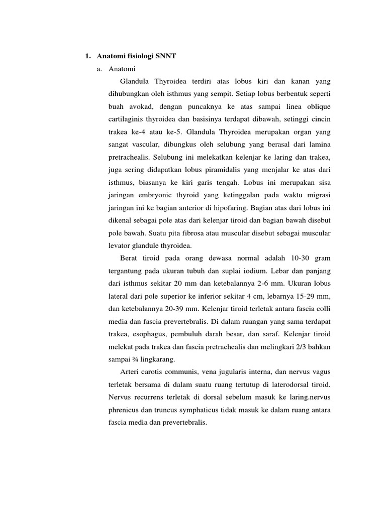 Anatomi dan Fisiologi Kelenjar Tiroid | PDF