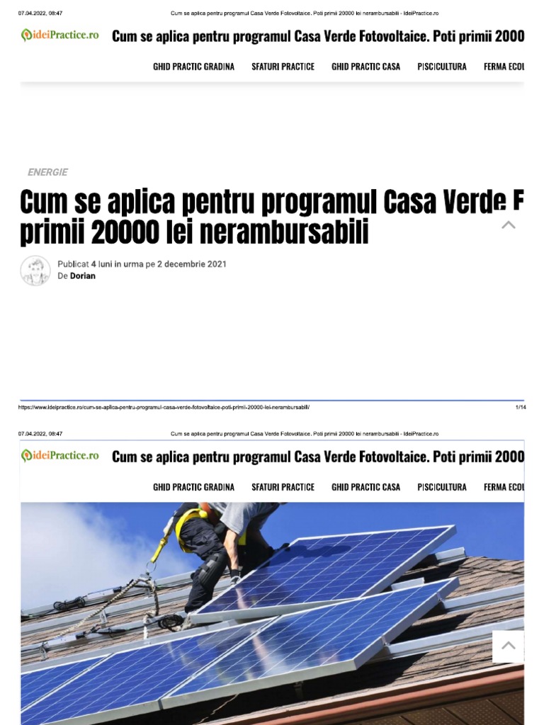 Program Casa Verde PDF