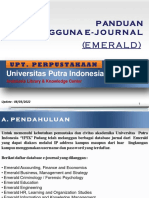 Panduan Pengguna E Journal (Emerald) 2022 Perpustakaan UPI YPTK