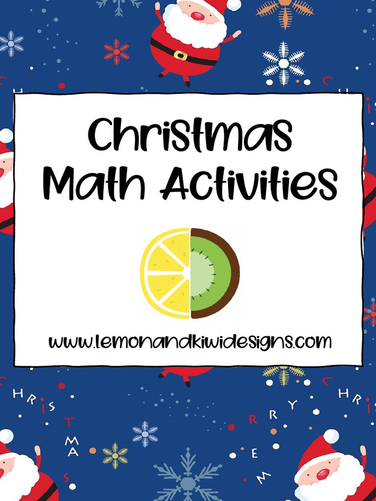 Christmas Math Activities PDF