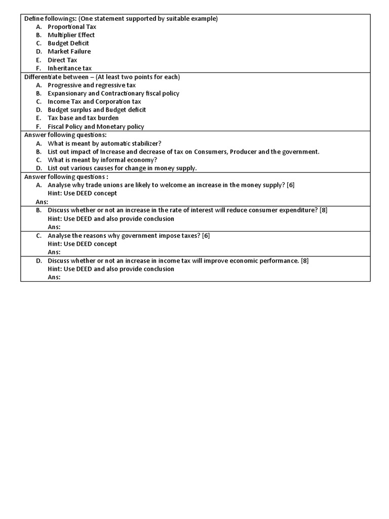 Grade 10 Worksheet 2 and 3 | PDF