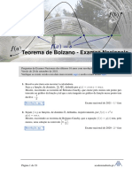 Teorema de Bolzano - resoluções de exames nacionais