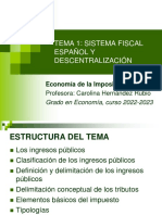Tema 1 Sistema Fiscal Español y Descentralización