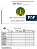 Daftar Hadir Guru Dan Pegawai