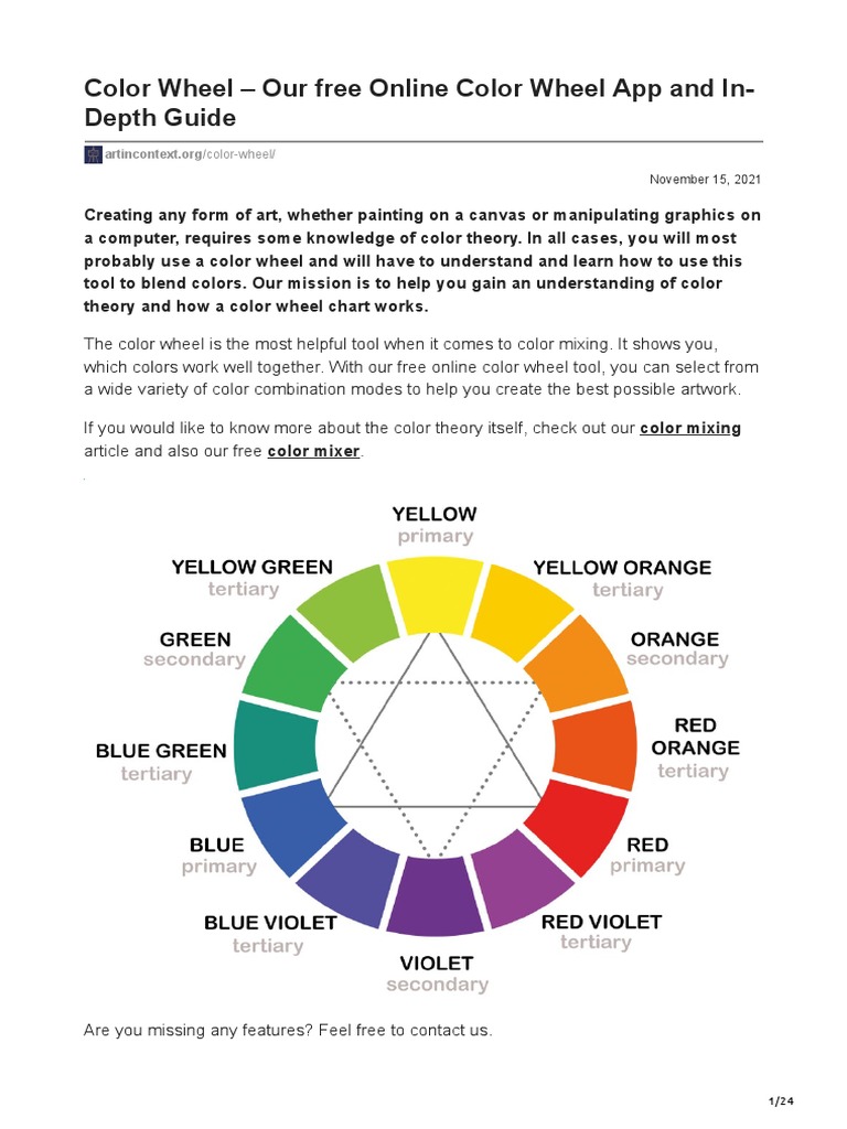 Color Wheel Our Free Online Color Wheel App and InDepth Guide PDF
