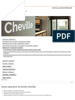 Cheville - Rééducation Après Réparation Du Tendon D'achille