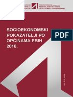 Socioekonomski Pokazatelji Po Općinama U FBiH 2018 - Final