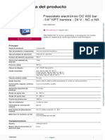 Sensores de Presión XM - XMLF400D2036