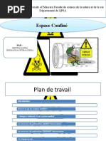 Espace Confiné: Mustapha Stambouli University of Mascara Faculté de Science de La Nature Et de La Vie Département de QPSA