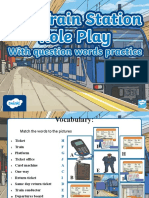 Train Station (Question Words) Role Play