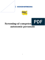 Screening-ul Competentelor de Autonomie Personala