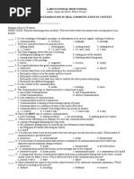 Oral Communication 1st Quarter