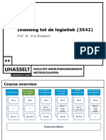 Inleiding Tot de Logistiek (3542) : Prof. Dr. Kris Braekers