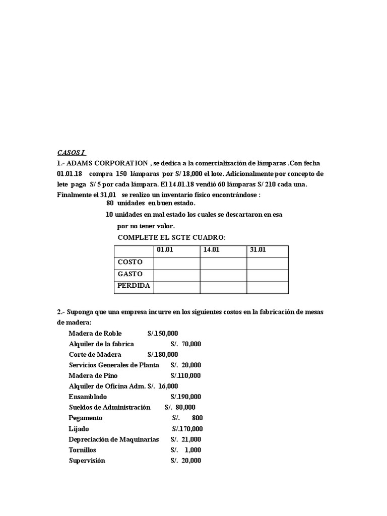 Análisis de Costos y Rentabilidad Empresarial | PDF | Microeconomía ...