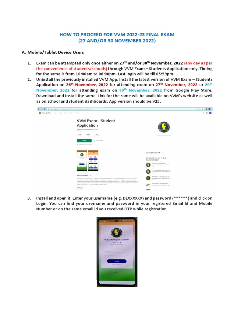 How To Proceed For Exam Mobile Devices PDF Mobile App Password