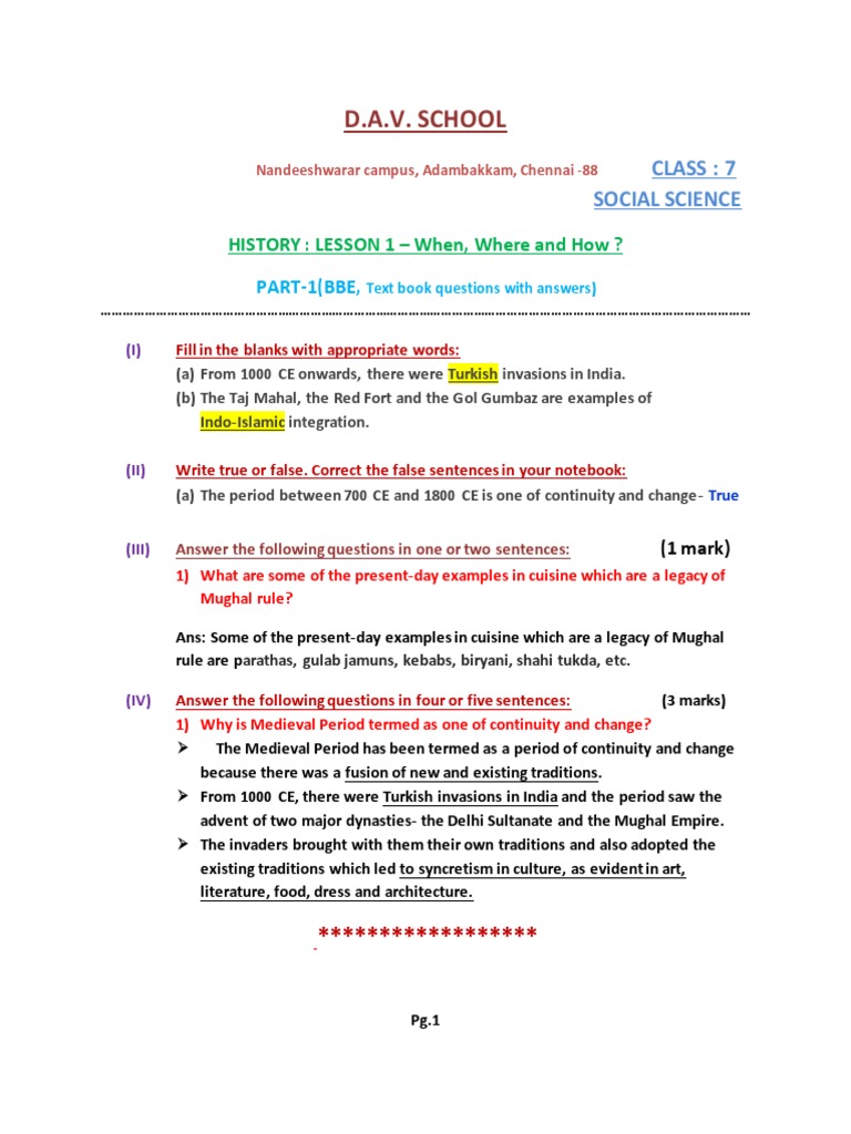 Class 7 History When Where and How 1619284416 PDF