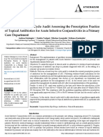 A Closed Loop Two Cycle Audit Assessing The Prescription Practice of Topical Antibiotics For Acute Infective Conjunctivitis in A Primary Care Department