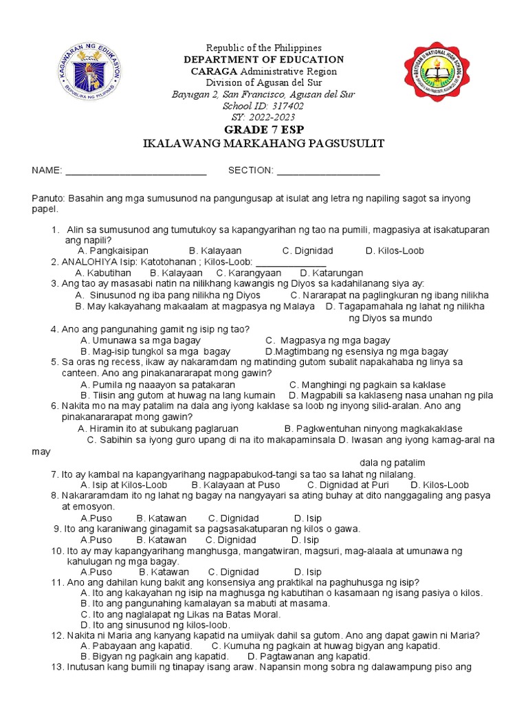 Exam 1Q Esp | PDF