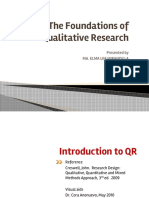 MA 200 - II The Philosophical Foundations of Qualitative Research